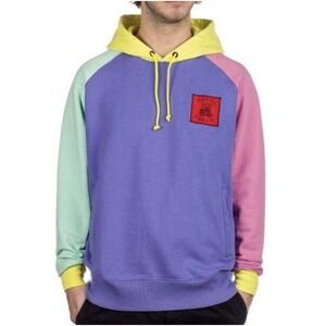 Teddy Fresh Men's Color Block‎ Jumper Pastel Pullover Hoodie Sweatshirt Size M